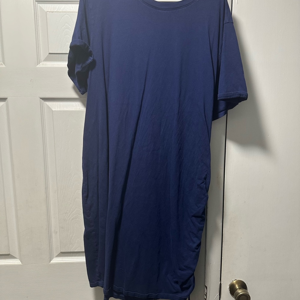 Universal Thread Blue Short Sleeve T Shirt Dress